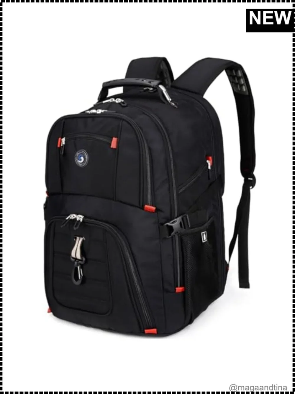 Extra Large Travel Laptop Backpack 50L Fits 17 Inch with USB Charging Port
